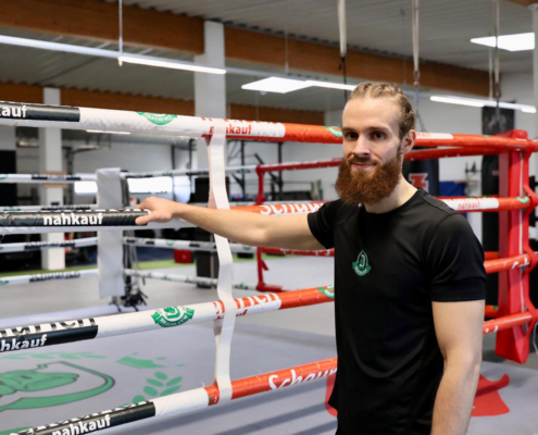 Vor dem Ring in Brauns Gym