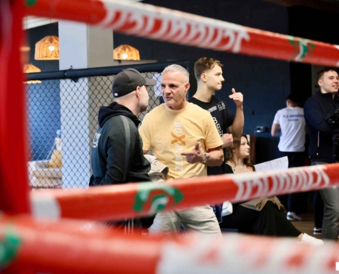 Während der Vorbereitungen für das Battle of Barock in Brauns Gym